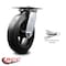 Service Caster 8 Inch Heavy Duty Rubber on Steel Caster with Roller Bearing and Swivel Lock SCC SCC-35S820-RSR-BSL - alternate 5